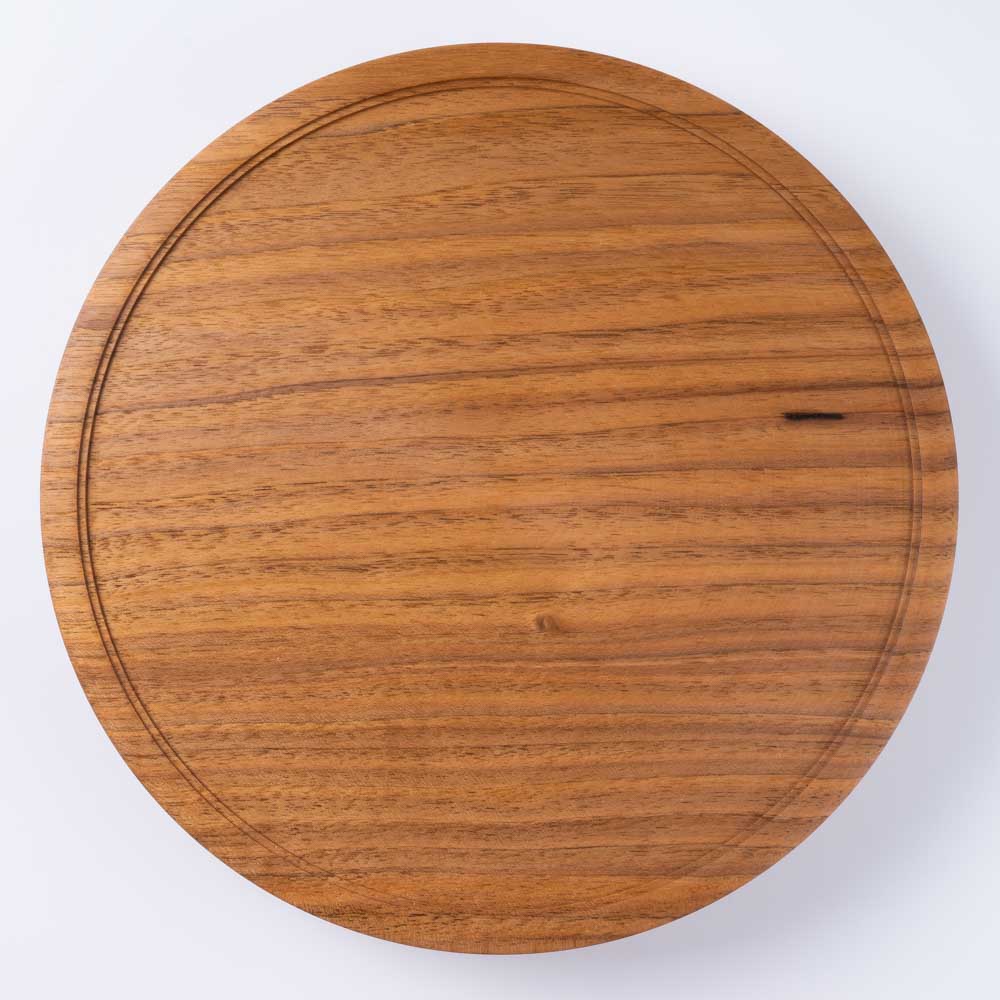 作家 小塚晋哉 台皿 24cm(胡桃) 作家 小塚晋哉 木工もの