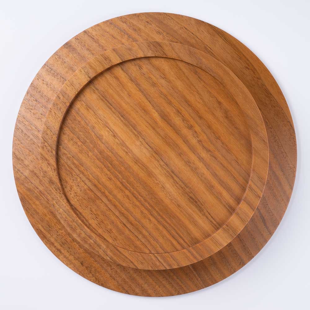 作家 小塚晋哉 台皿 24cm(胡桃) 作家 小塚晋哉 木工もの
