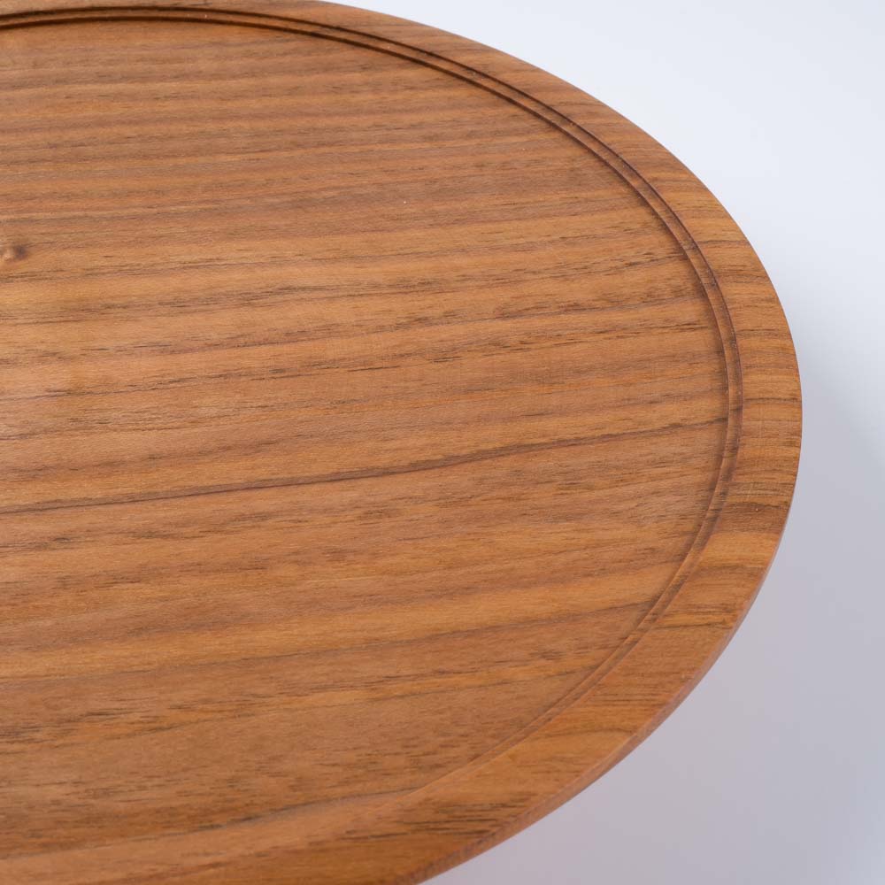 作家 小塚晋哉 台皿 24cm(胡桃) 作家 小塚晋哉 木工もの