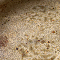 作家 馬渡新平 ヒビ粉引き 平鉢6寸 作家 馬渡新平 陶磁器作家もの