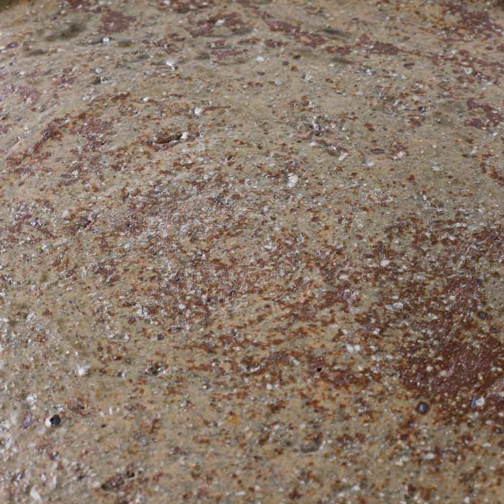 作家 馬渡新平 ヒビ粉引き 平鉢6寸 作家 馬渡新平 陶磁器作家もの