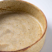 作家 馬渡新平 ヒビ粉引き 平鉢7寸 作家 馬渡新平 陶磁器作家もの