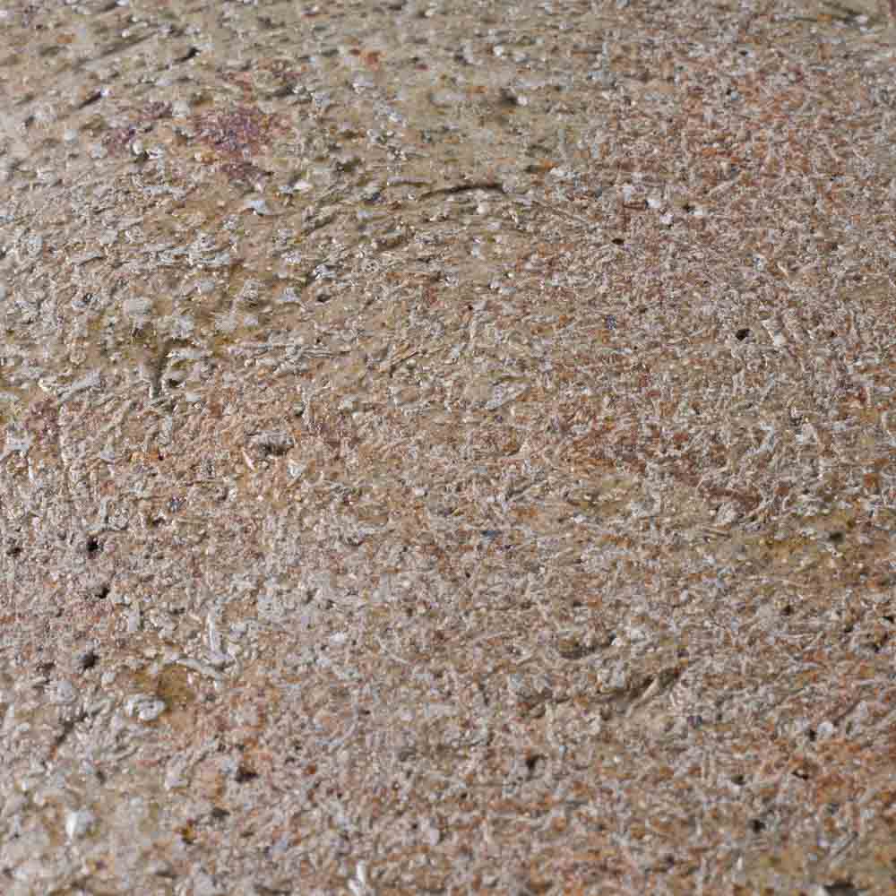 作家 馬渡新平 ヒビ粉引き 平皿8寸 作家 馬渡新平 陶磁器作家もの