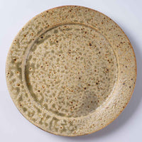 作家 馬渡新平 ヒビ粉引き リム皿7寸 作家 馬渡新平 陶磁器作家もの