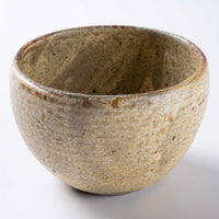 作家 馬渡新平 ヒビ粉引き カフェオレボール 作家 馬渡新平 陶磁器作家もの