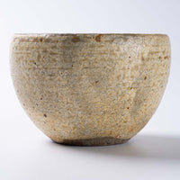 作家 馬渡新平 ヒビ粉引き カフェオレボール 作家 馬渡新平 陶磁器作家もの