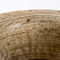 作家 馬渡新平 刷毛目黄 リム鉢4寸 作家 馬渡新平 陶磁器作家もの