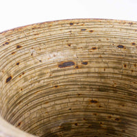 作家 馬渡新平 刷毛目黄 リム鉢4.5寸 作家 馬渡新平 陶磁器作家もの