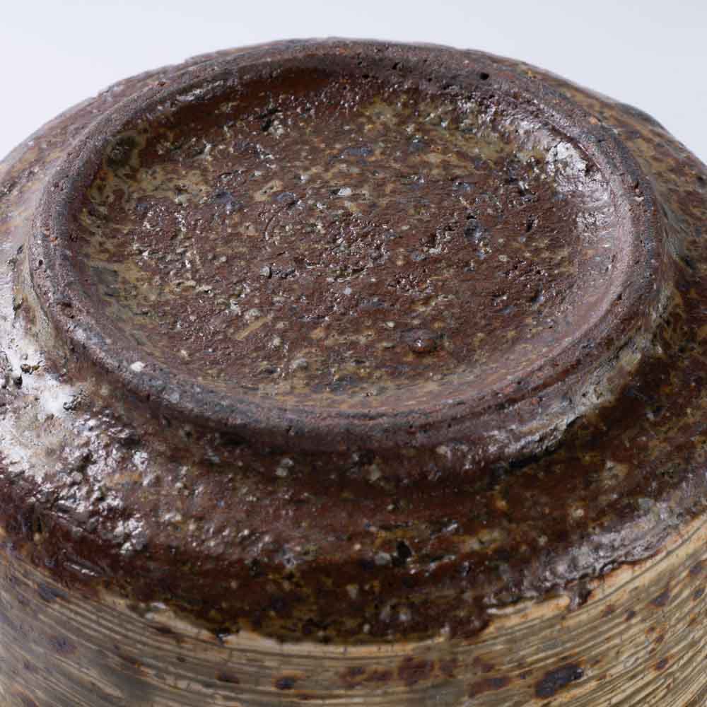 作家 馬渡新平 刷毛目黄 リム鉢4.5寸 作家 馬渡新平 陶磁器作家もの