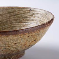 作家 馬渡新平 刷毛目黄 めし碗(小) 作家 馬渡新平 陶磁器作家もの