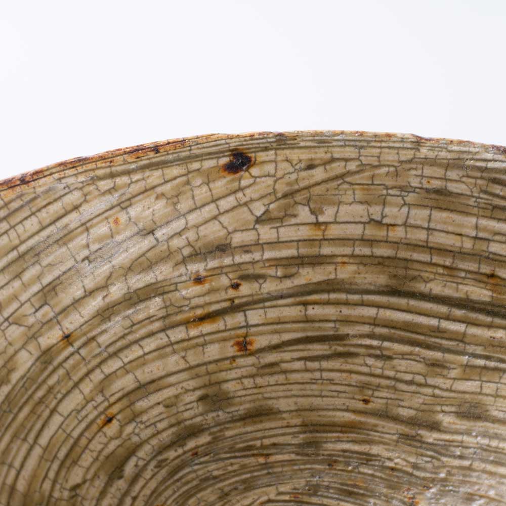 作家 馬渡新平 刷毛目黄 めし碗(小) 作家 馬渡新平 陶磁器作家もの