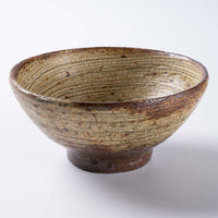 作家 馬渡新平 刷毛目黄 めし碗(中) 作家 馬渡新平 陶磁器作家もの