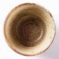 作家 馬渡新平 刷毛目黄 そばちょこ 作家 馬渡新平 陶磁器作家もの