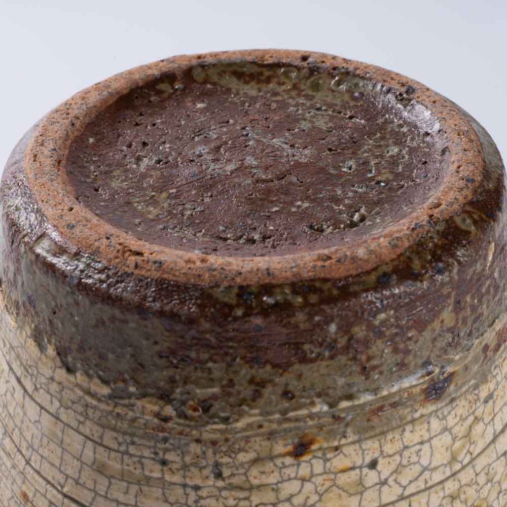 作家 馬渡新平 刷毛目黄 そばちょこ 作家 馬渡新平 陶磁器作家もの