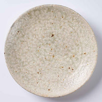 作家 馬渡新平 灰釉ヒビ粉引き 皿6寸 作家 馬渡新平 陶磁器作家もの