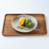 作家 馬渡新平 灰釉ヒビ粉引き 皿7寸 作家 馬渡新平 陶磁器作家もの