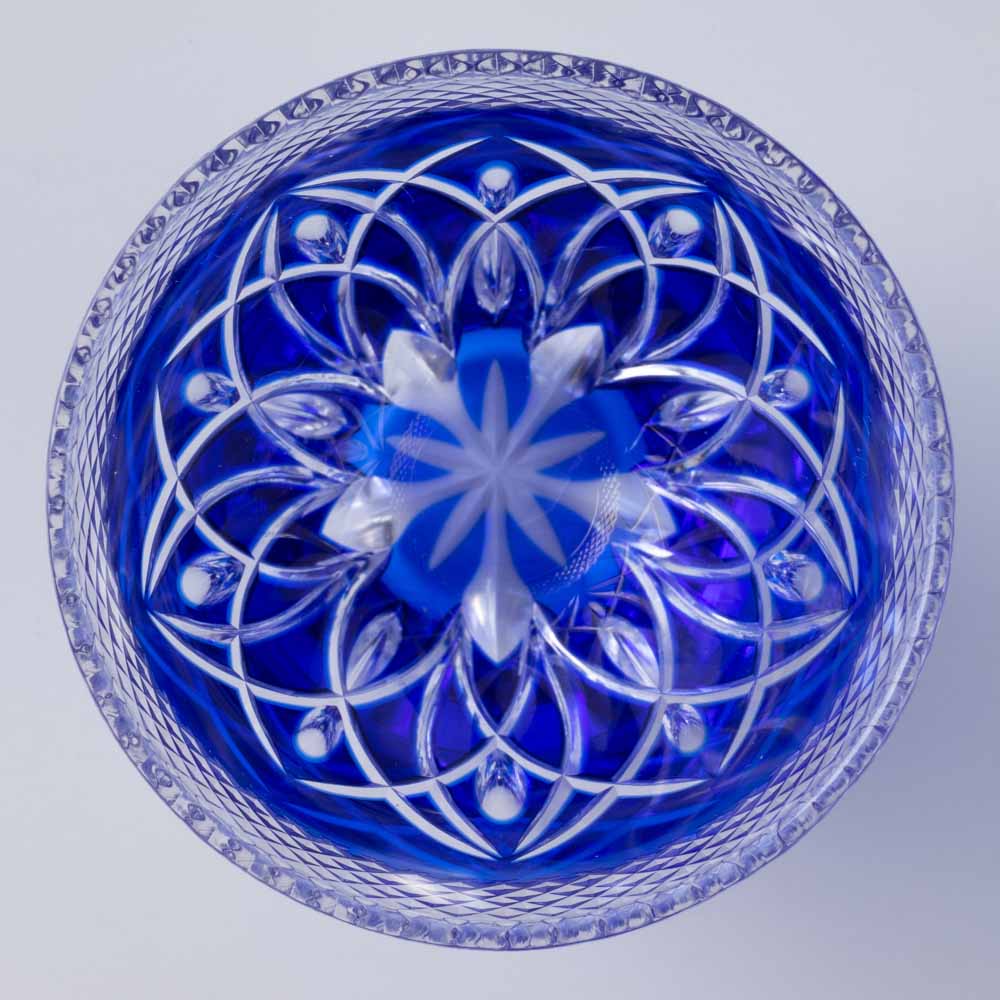 岩田　ガラス　優しい青　銀箔　工房　作家１点もの　花器　アート Amazon.co.jp: 岩田 ガラス 優しい青 銀箔 工房 作家1点もの