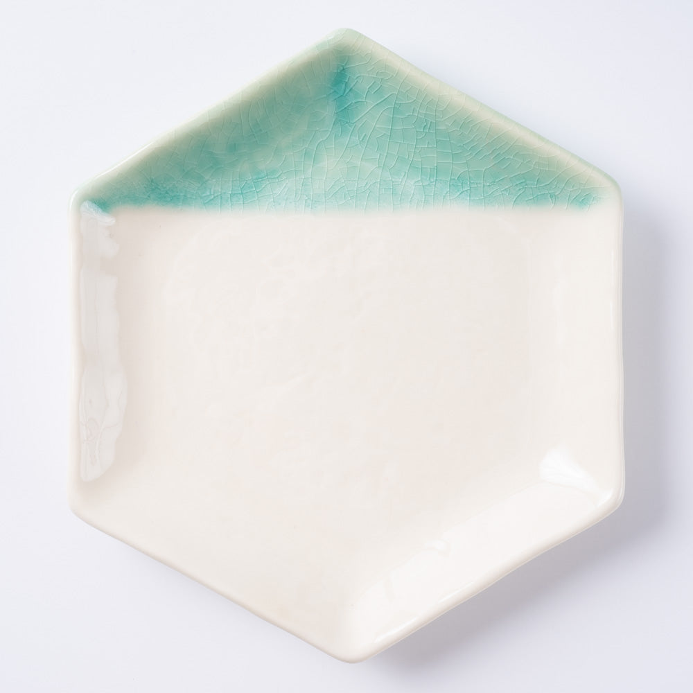 m.m.d. 取皿(二分掛け) 青磁 m.m.d. 瀬戸焼