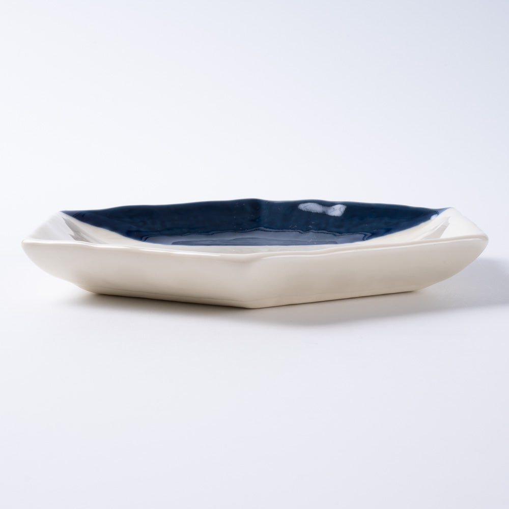 m.m.d. 取皿(二分掛け) 瑠璃 m.m.d. 瀬戸焼