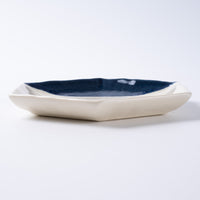 m.m.d. 取皿(二分掛け) 瑠璃 m.m.d. 瀬戸焼