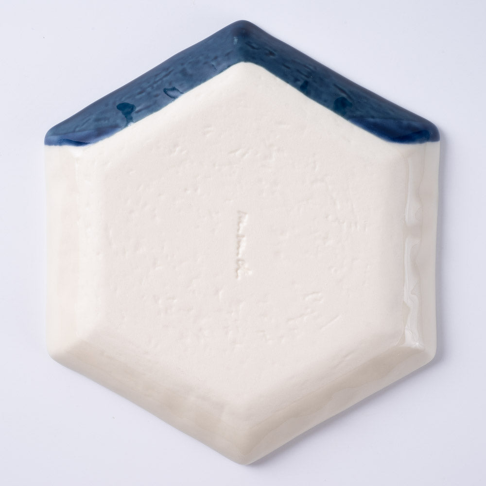 m.m.d. 取皿(二分掛け) 瑠璃 m.m.d. 瀬戸焼