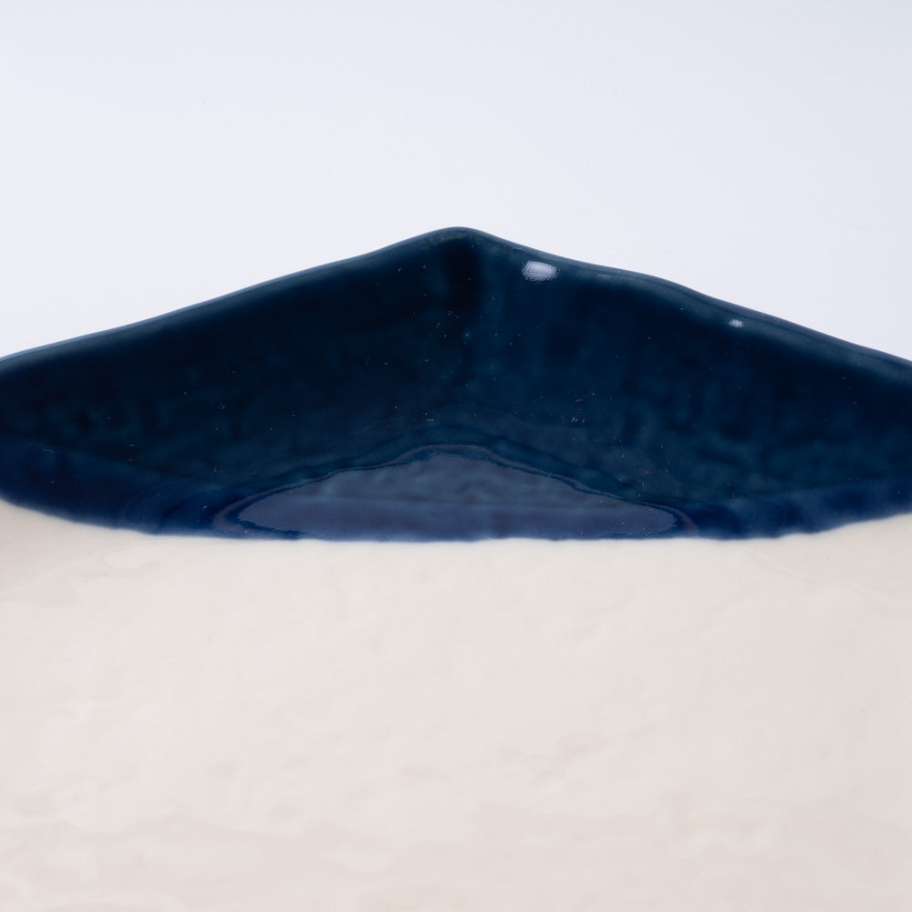 m.m.d. 取皿(二分掛け) 瑠璃 m.m.d. 瀬戸焼