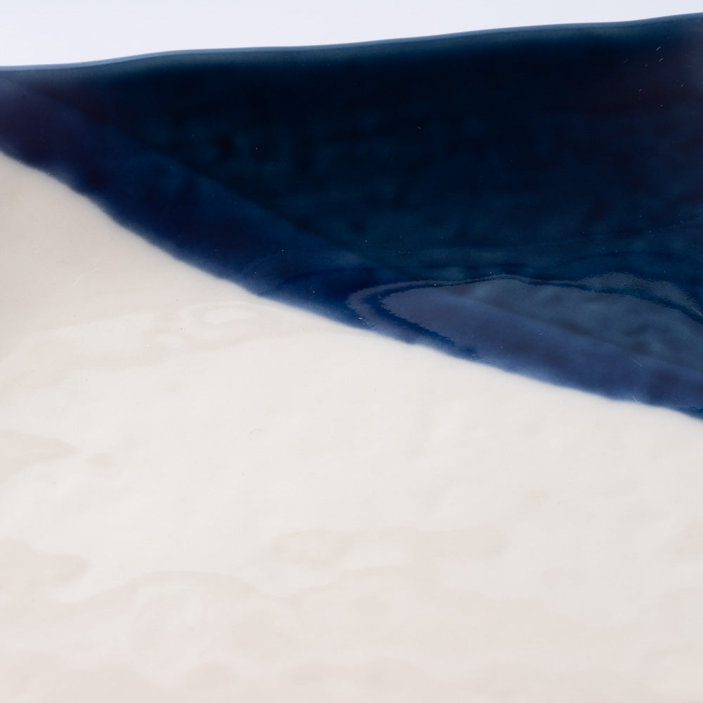 m.m.d. 取皿(二分掛け) 瑠璃 m.m.d. 瀬戸焼