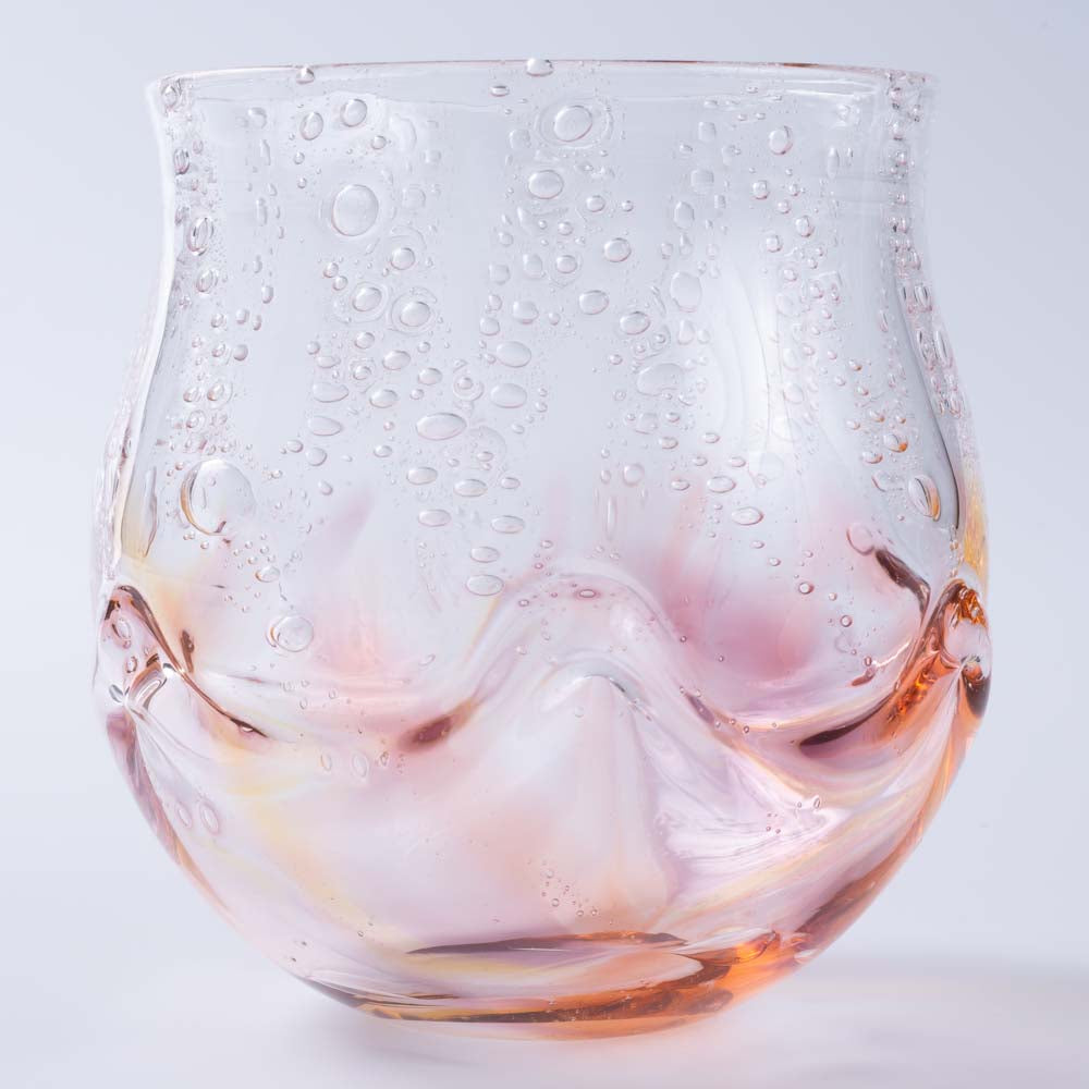 ガラス作家 三原なぎ くらげグラス Hanagasapink ガラス作家 三原なぎ ガラスもの