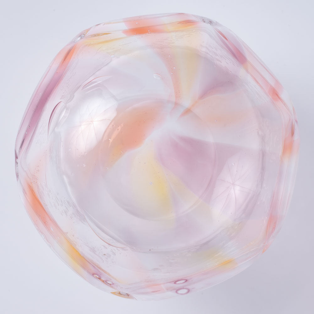 ガラス作家 三原なぎ くらげグラス Hanagasapink ガラス作家 三原なぎ ガラスもの