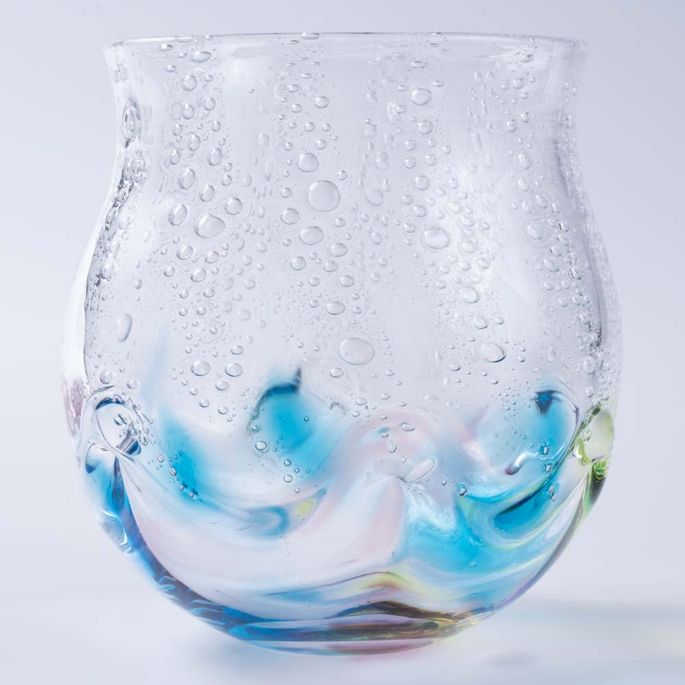 ガラス作家 三原なぎ くらげグラス amagasablue ガラス作家 三原なぎ ガラスもの