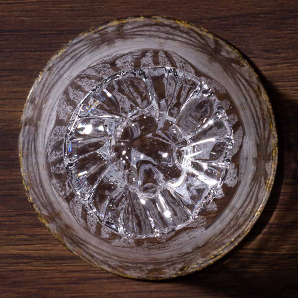 ガラス作家 三原なぎ asanoha  澄 ぐい呑 ガラス作家 三原なぎ ガラスもの