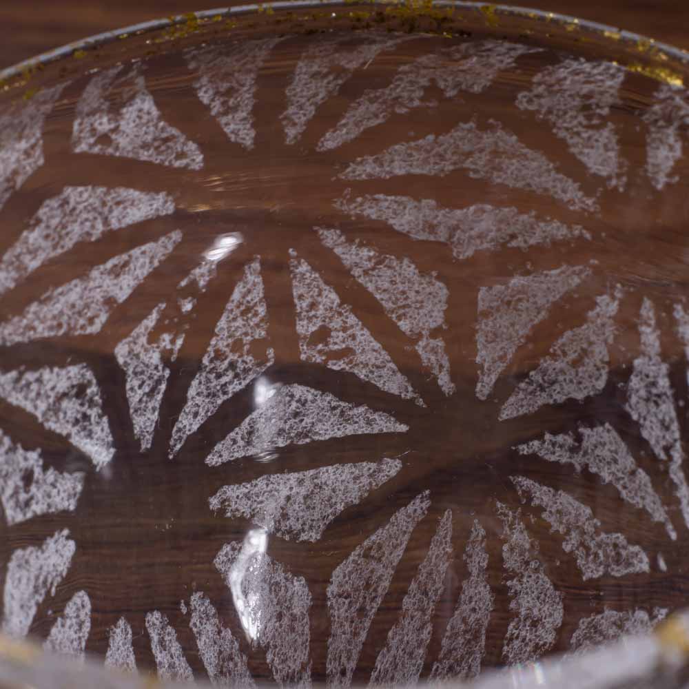 ガラス作家 三原なぎ asanoha  澄 ぐい呑 ガラス作家 三原なぎ ガラスもの