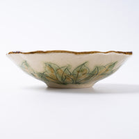 作家 加藤芳平 牡丹花 5寸浅鉢(赤) 作家 加藤芳平 陶磁器作家もの