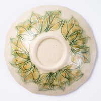 作家 加藤芳平 牡丹花 5寸浅鉢(赤) 作家 加藤芳平 陶磁器作家もの