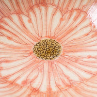 作家 加藤芳平 牡丹花 5寸浅鉢(赤) 作家 加藤芳平 陶磁器作家もの