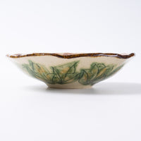 作家 加藤芳平 牡丹花 5寸浅鉢(紫) 作家 加藤芳平 陶磁器作家もの