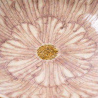 作家 加藤芳平 牡丹花 5寸浅鉢(紫) 作家 加藤芳平 陶磁器作家もの