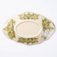 作家 加藤芳平 牡丹花 舟形皿(紫) 作家 加藤芳平 陶磁器作家もの