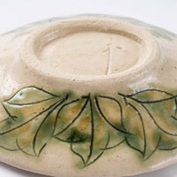 作家 加藤芳平 牡丹花 菱形小皿(黄) 作家 加藤芳平 陶磁器作家もの