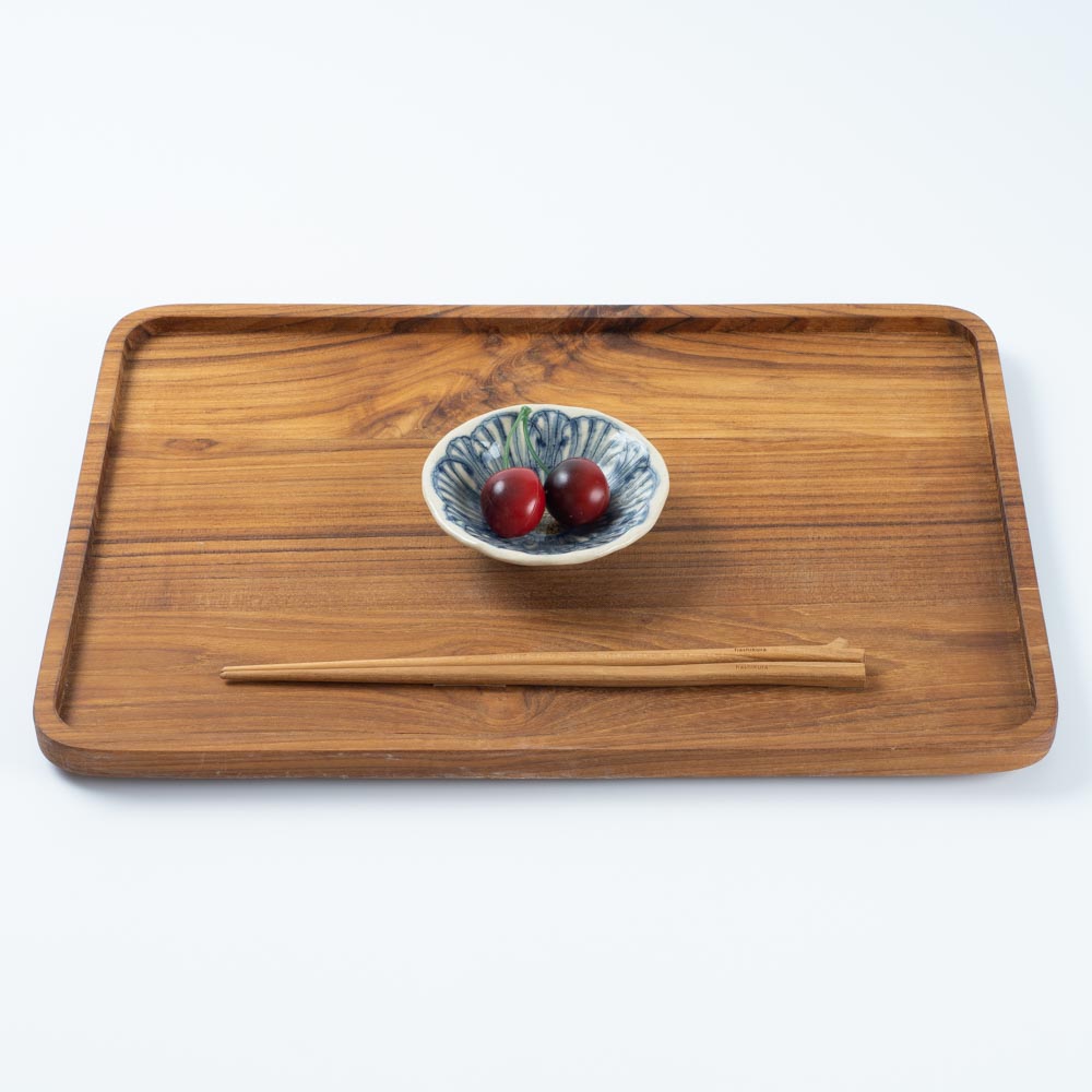 作家 加藤芳平 牡丹花 豆鉢（青） ¥1,870 大人の焼き物