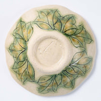 作家 加藤芳平 牡丹花 豆鉢(黄) 作家 加藤芳平 陶磁器作家もの