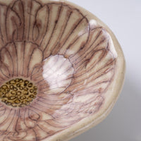 作家 加藤芳平 牡丹花 豆鉢(紫) 作家 加藤芳平 陶磁器作家もの