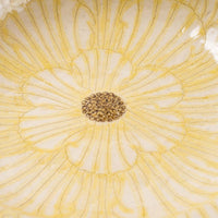 作家 加藤芳平 牡丹花 ゆらりリム深皿(黄) 作家 加藤芳平 陶磁器作家もの