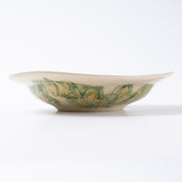 作家 加藤芳平 牡丹花 ゆらりリム深皿(紫) 作家 加藤芳平 陶磁器作家もの