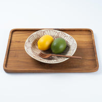 作家 加藤芳平 牡丹花 ゆらりリム深皿(紫) 作家 加藤芳平 陶磁器作家もの