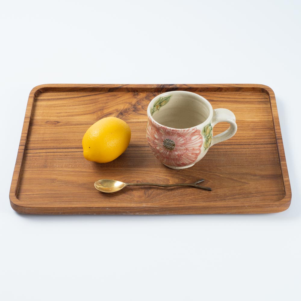 作家 加藤芳平 舞牡丹 マグカップ(赤) 作家 加藤芳平 陶磁器作家もの