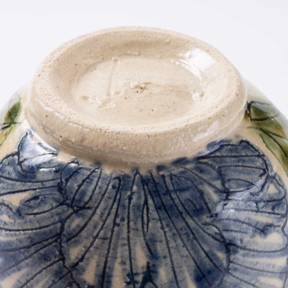 作家 加藤芳平 舞牡丹 マグカップ(青) 作家 加藤芳平 陶磁器作家もの