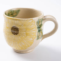 作家 加藤芳平 舞牡丹 マグカップ(黄) 作家 加藤芳平 陶磁器作家もの