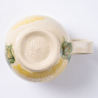 作家 加藤芳平 舞牡丹 マグカップ(黄) 作家 加藤芳平 陶磁器作家もの