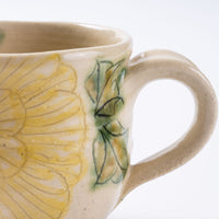 作家 加藤芳平 舞牡丹 マグカップ(黄) 作家 加藤芳平 陶磁器作家もの